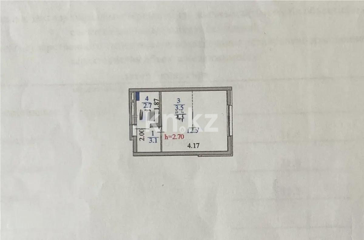 Продажа 1-комнатной квартиры, 22 м², пр. Кошкарбаева, дом  68 в Астане - фото 6