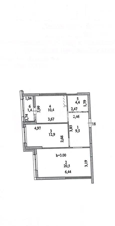 Продажа 2-комнатной квартиры, 60 м², ул. Толе би, дом  14 в Астане - фото 5