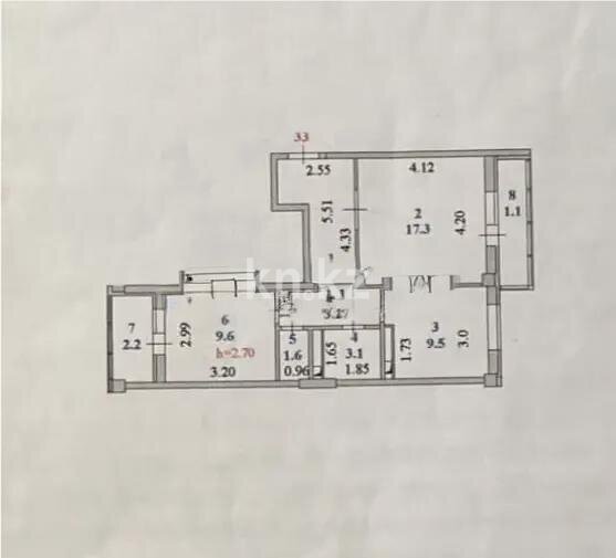 Продажа 2-комнатной квартиры, 60 м² в Астане - фото 6