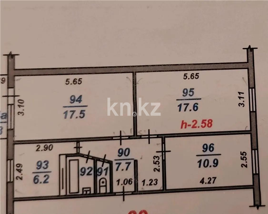 Продажа 3-комнатной квартиры, 63 м² - Продажа трехкомнатных квартир в Алматы - страница 6 фото 1 из 1