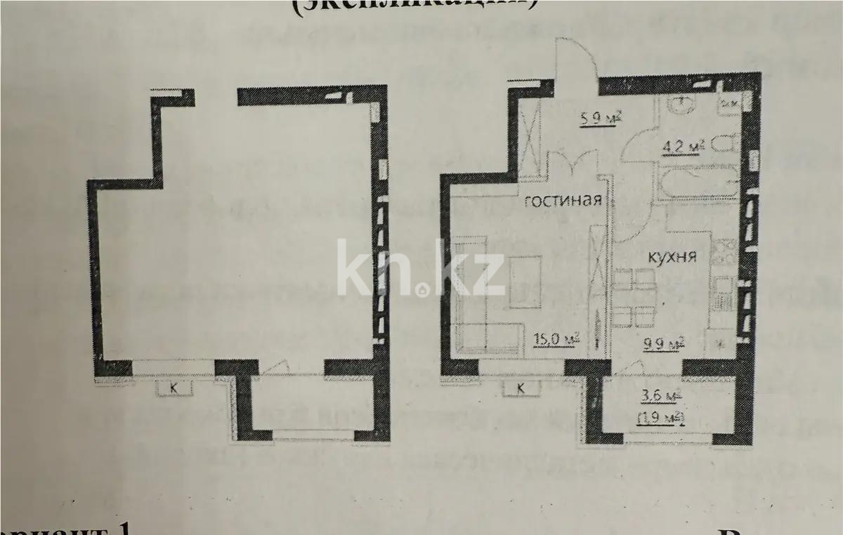 Продажа 1-комнатной квартиры, 38 м², 067 учетный квартал, дом  464/4 - Продажа  однокомнатных квартир в Караганде фото 1 из 1