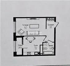 Продажа 1-комнатной квартиры, 39.5 м² в Алматы