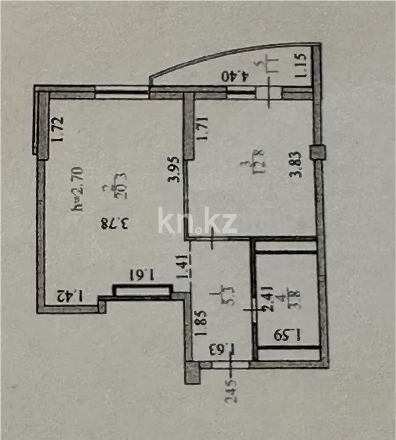 Продажа 1-комнатной квартиры, 42.3 м², ул. Е-15, дом  9 - Продажа однокомнатных квартир без посредников в Астане фото 5 из 5