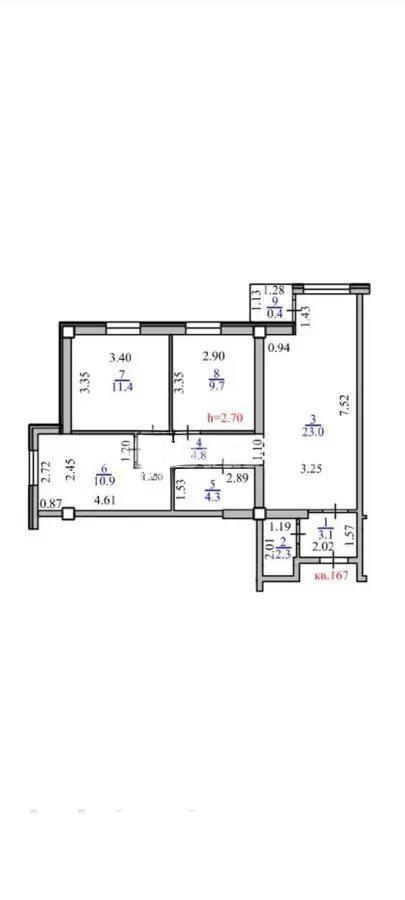 Продажа 3-комнатной квартиры, 69.9 м², ул. Ауэзова, дом  2/8 - Продажа  трехкомнатных квартир в новостройках Алматы фото 5 из 5
