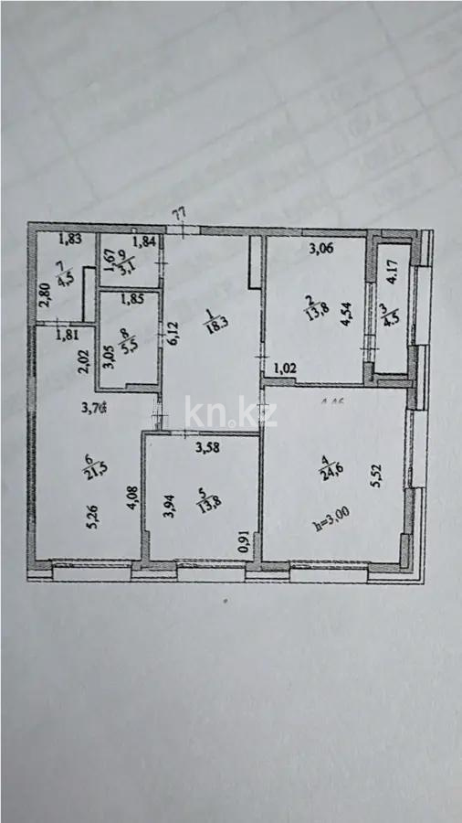 Продажа 3-комнатной квартиры, 109.6 м², ул. Е-899, дом  1/1 - Продажа квартир в Астане фото 1 из 1