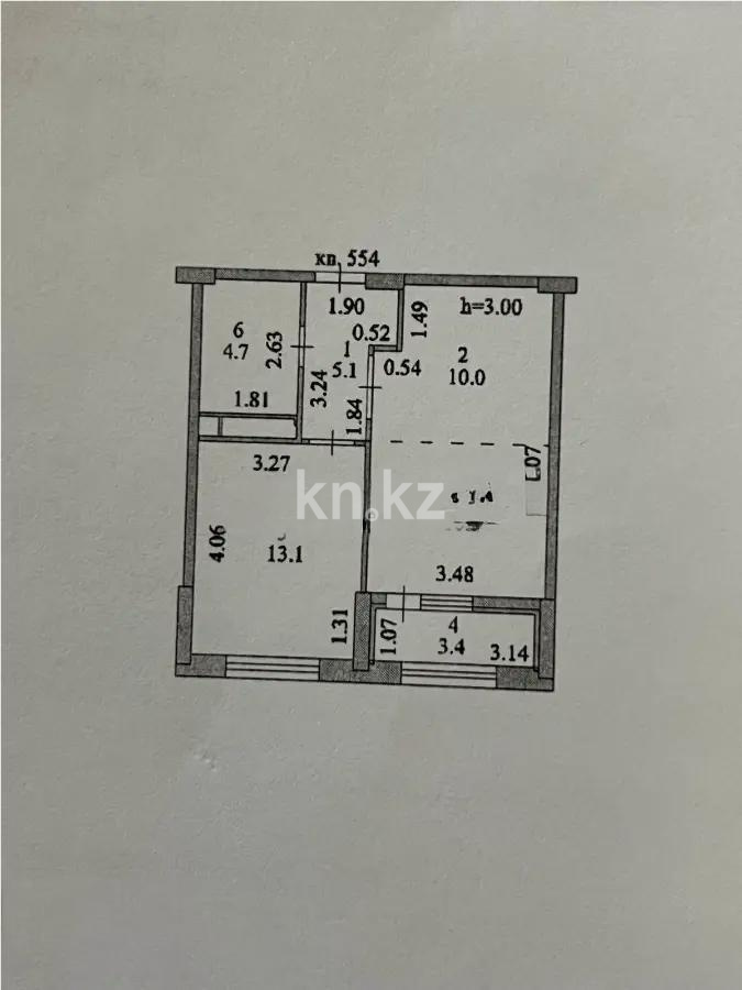 Продажа 2-комнатной квартиры, 46.6 м², ул. Бокейхана, дом  25а в Астане - фото 6