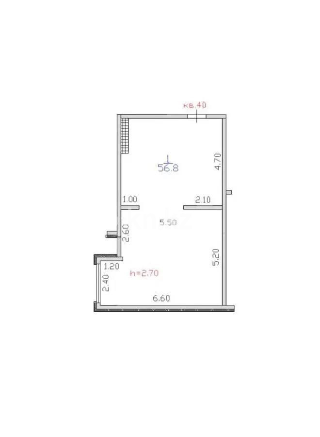 Продажа 2-комнатной квартиры, 57 м² в Алматы - фото 3