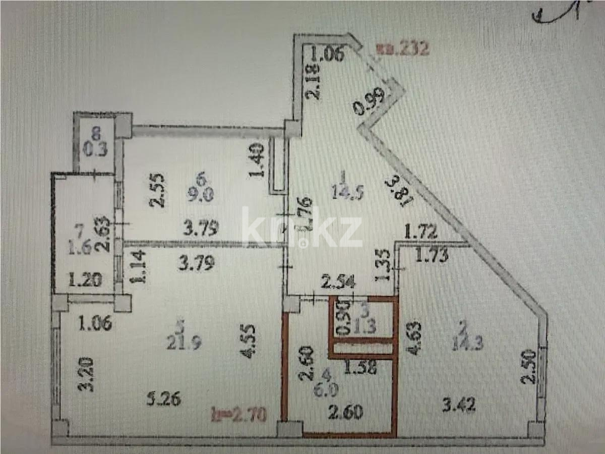 Продажа 2-комнатной квартиры, 69 м² - Продажа двухкомнатных квартир от собственников в Казахстане - страница 3 фото 1 из 4