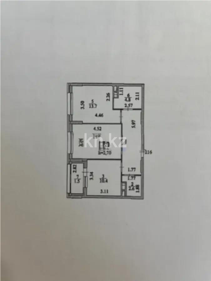 Продажа 2-комнатной квартиры, 58 м², пр. Туран, дом  57/4 - Продажа квартир в новостройках Астаны с фото фото 1 из 1
