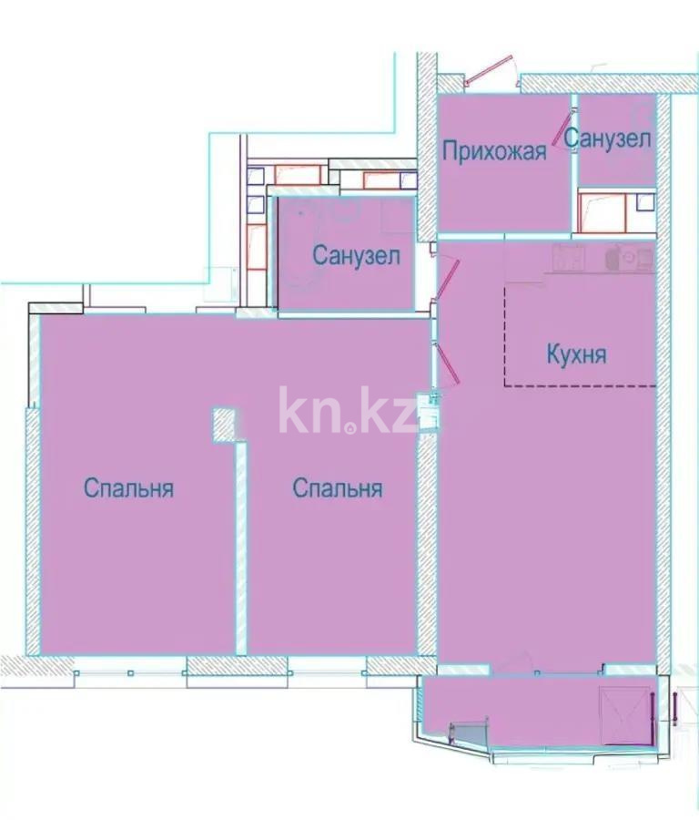 Продажа 3-комнатной квартиры, 87.6 м², ул. Аскарова, дом  1103 - Продажа  трехкомнатных квартир в Алматы с фото фото 1 из 1