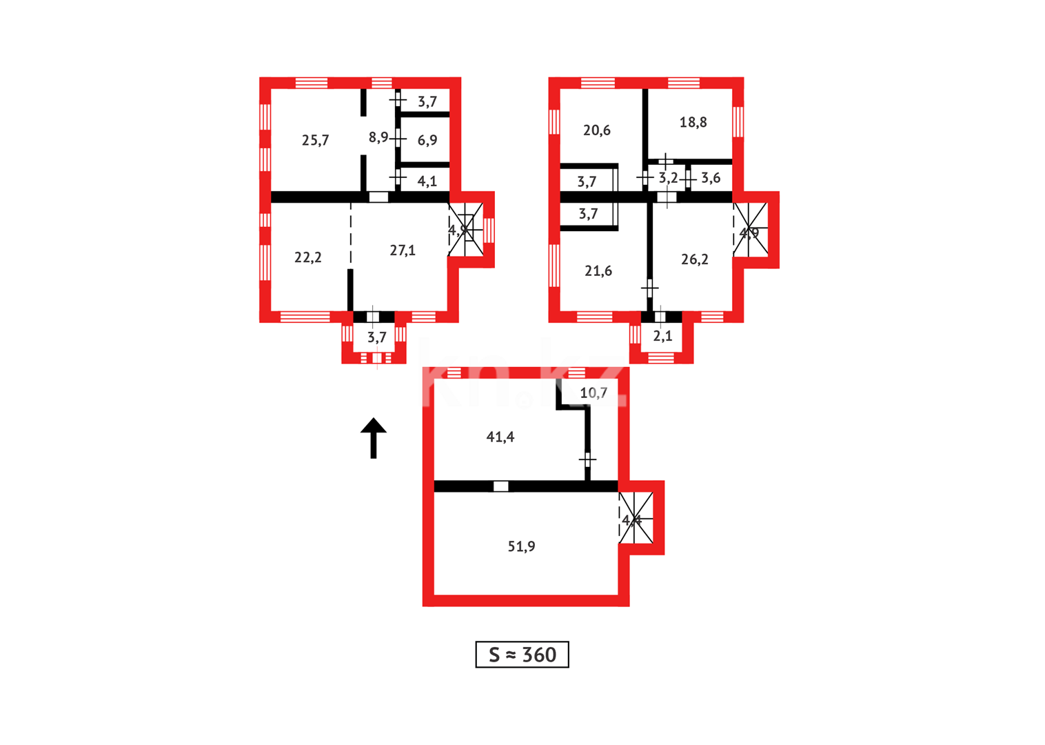 Продажа 5-комнатного дома, 360 м² в Караганде - фото 47