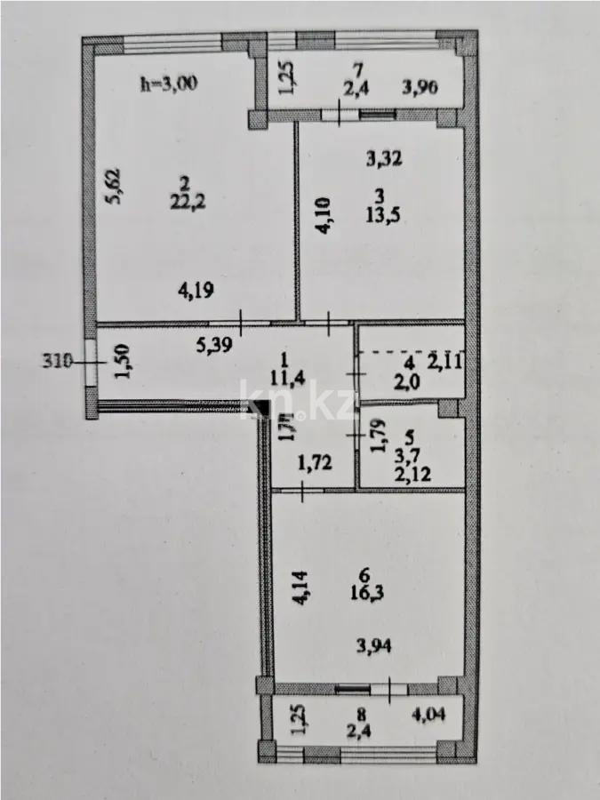 Продажа 2-комнатной квартиры, 73.9 м², ул. Байтурсынова, дом  67 - Продажа  двухкомнатных квартир в Астане фото 1 из 1