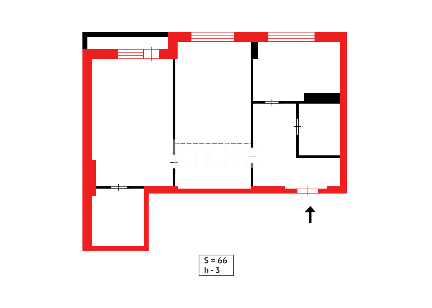 Продажа 3-комнатной квартиры, 66 м² - Продажа квартир в Казахстане фото 20 из 20