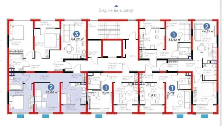 Продажа 2-комнатной квартиры, 54 м² в Алматы - фото 2