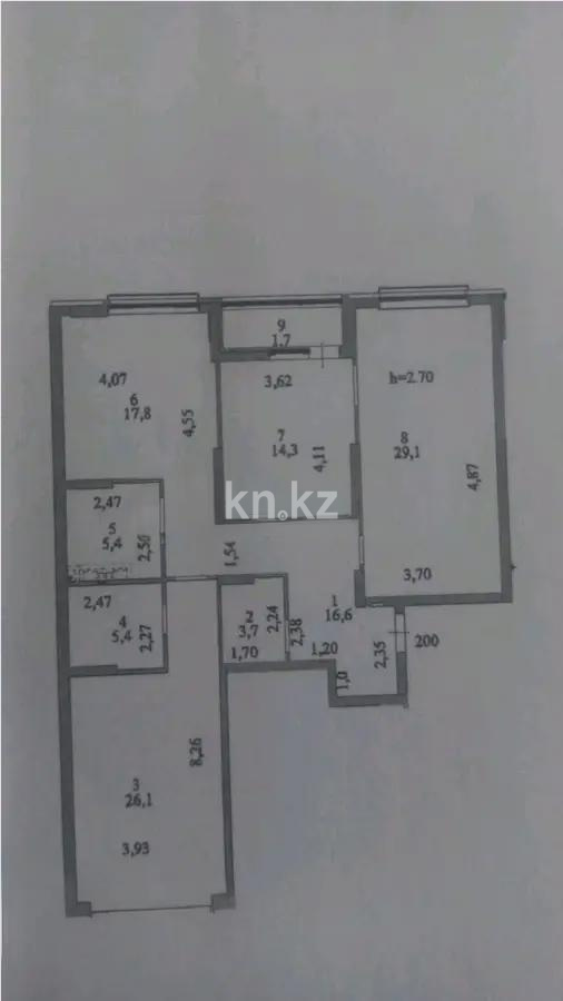 Продажа 3-комнатной квартиры, 120 м² в Астане