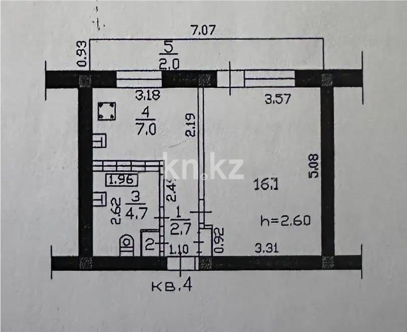 Продажа 1-комнатной квартиры, 34.9 м² в Алматы