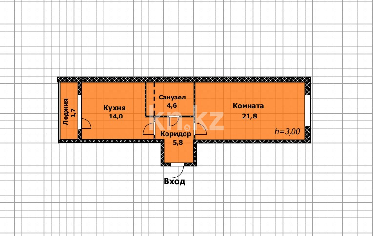 Продажа 1-комнатной квартиры, 48 м² - Продажа квартир в Астане в р-не Нура - страница 4 фото 2 из 18
