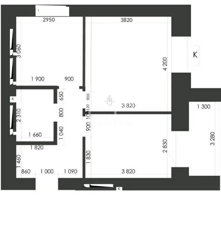 Продажа 2-комнатной квартиры, 51 м² - Продажа жилой и коммерческой недвижимости в Караганде фото 3 из 3