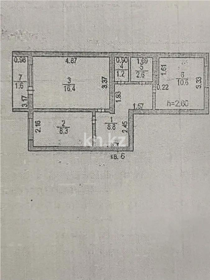 Продажа 2-комнатной квартиры, 50 м², пр. Абая, дом  1/1 в Астане - фото 7