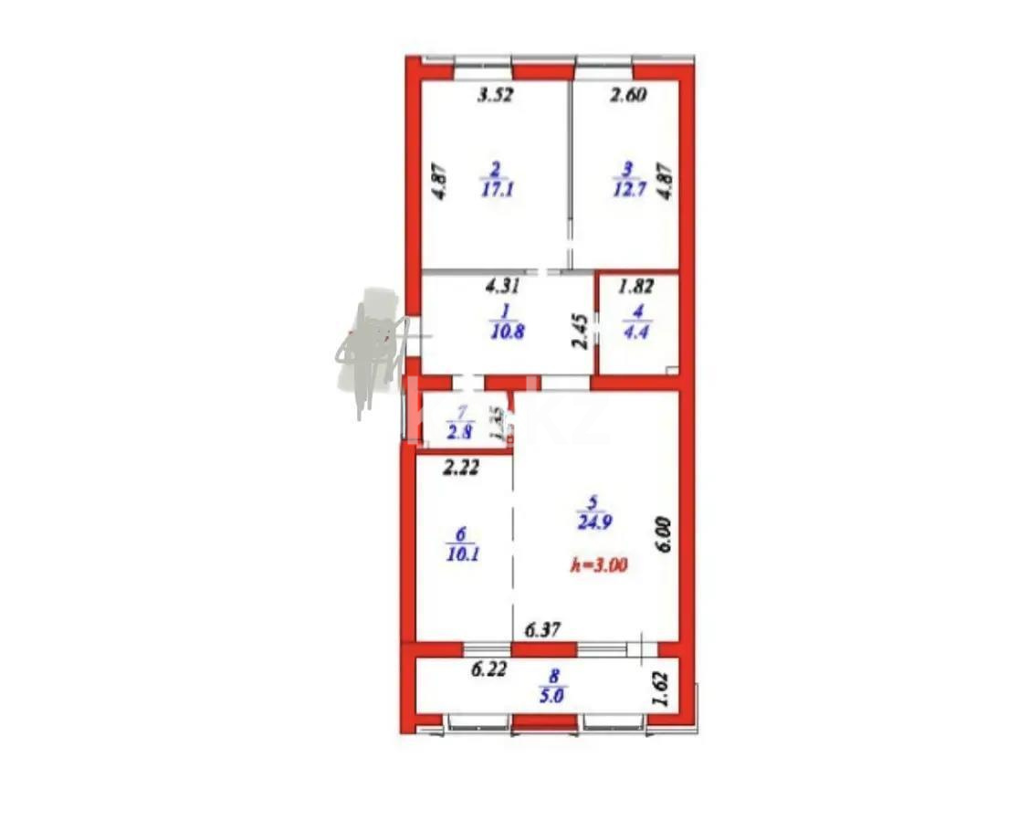 Продажа 3-комнатной квартиры, 84 м² в Астане - фото 3