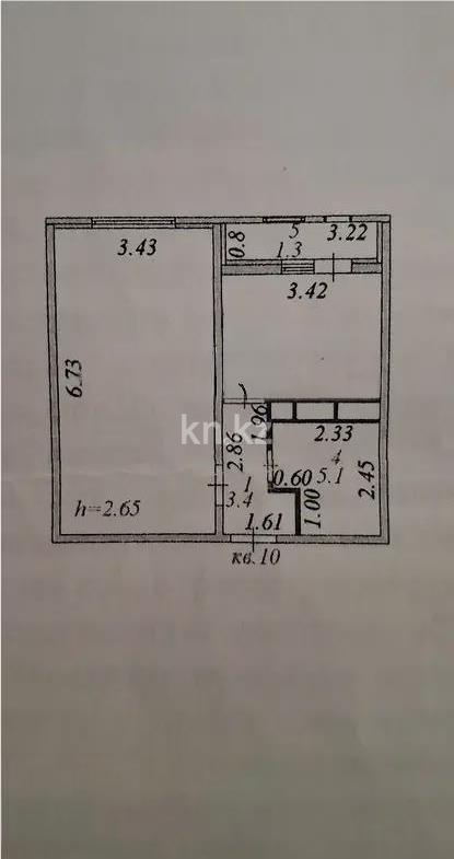 Продажа 1-комнатной квартиры, 43 м², ул. Кобыланды батыра, дом  7 - Продажа  однокомнатных квартир в Астане с фото фото 5 из 5