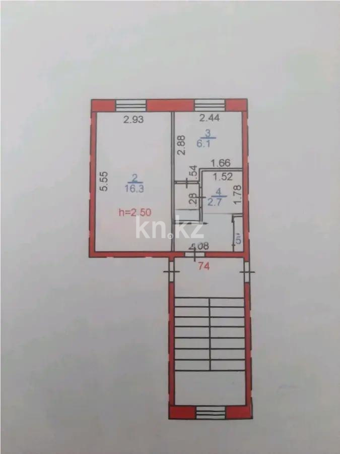 Продажа 1-комнатной квартиры, 30 м² - Продажа однокомнатных квартир от собственников в Караганде фото 4 из 4