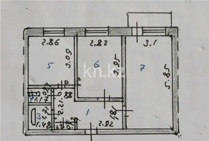 Продажа 2-комнатной квартиры, 49 м², ул. Есенберлина, дом  16/1 в Астане - фото 7