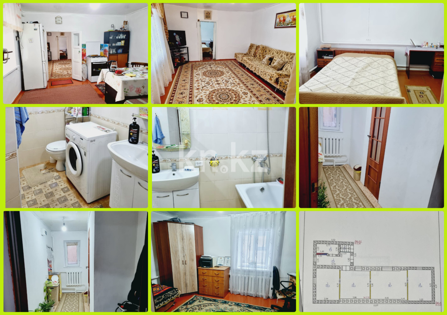 Продажа 4-комнатного дома, 60 м², Челюскина, дом  143 - Продажа домов, коттеджей в Алматинской области фото 1 из 16