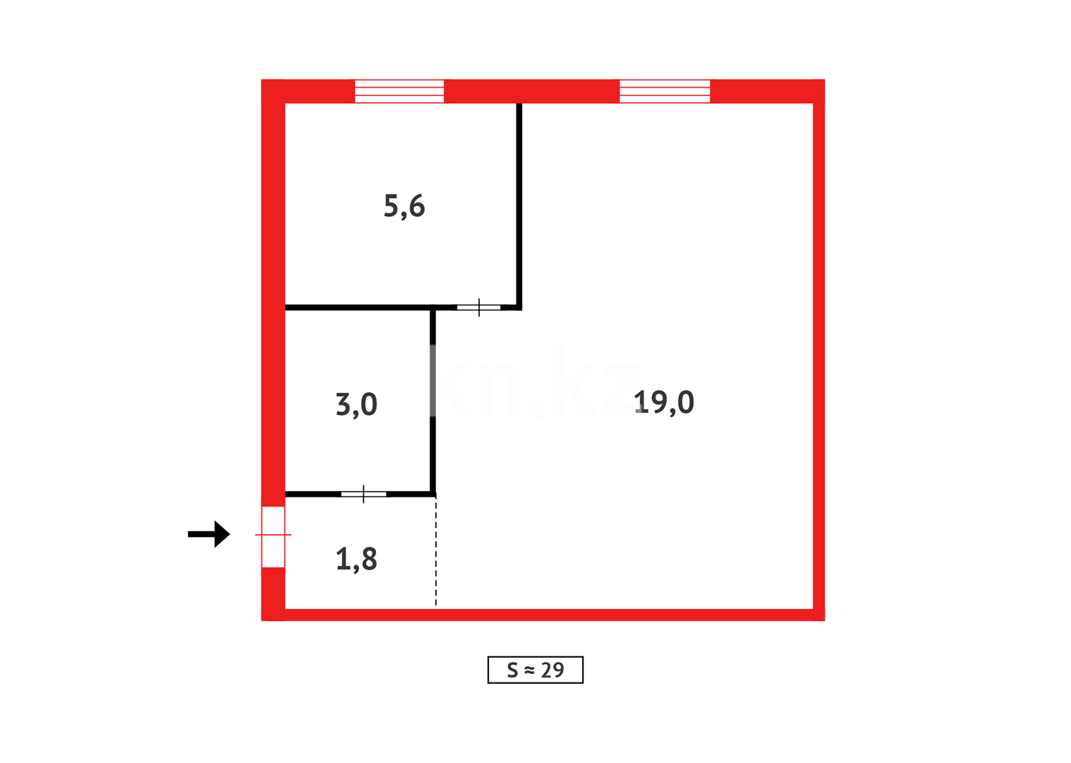 Продажа 1-комнатной квартиры, 30 м² - Продажа квартир в Балхаше фото 14 из 14