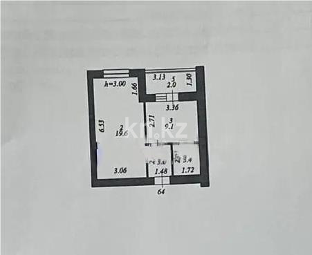 Продажа 1-комнатной квартиры, 37.1 м², ул. А-52, дом  8 - Продажа квартир в Астане без посредников с фото фото 1 из 1