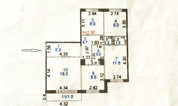Продажа 4-комнатной квартиры, 77 м², ул. Язева, дом  10 - Продажа квартир в Караганде фото 35 из 35