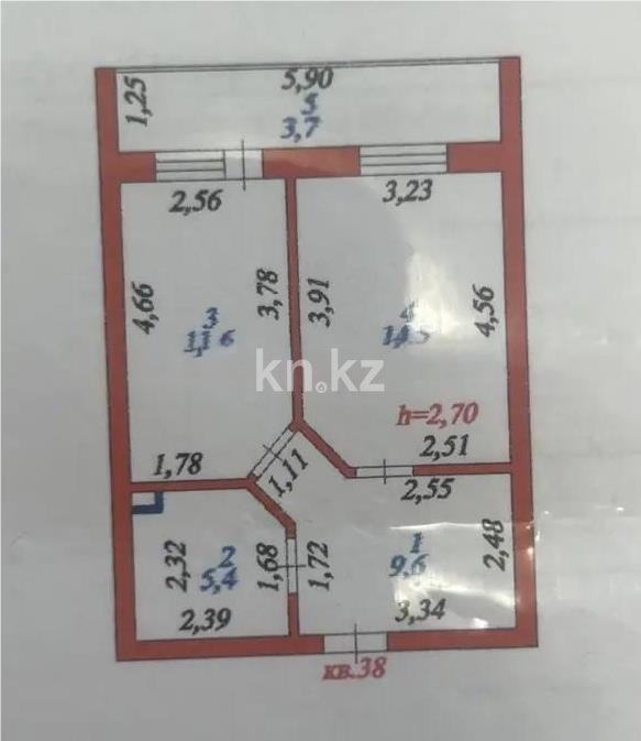 Продажа 1-комнатной квартиры, 44.8 м² в Астане - фото 4
