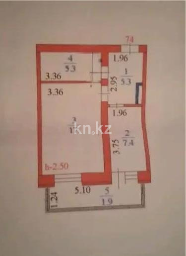 Продажа 1-комнатной квартиры, 37 м² - Продажа квартир в Темиртау - страница 3 фото 5 из 5