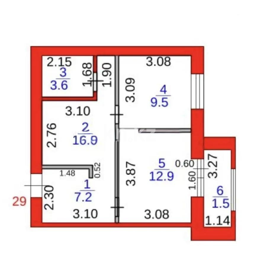 Продажа 2-комнатной квартиры, 44 м² - Продажа двухкомнатных квартир от собственников в Казахстане - страница 485 фото 6 из 6