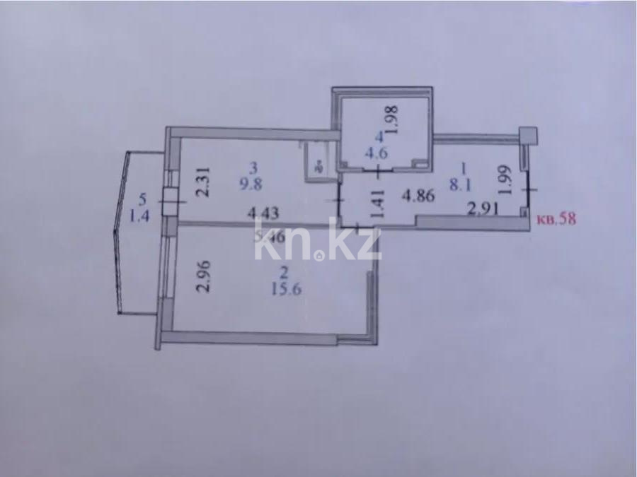 Продажа 1-комнатной квартиры, 39.5 м² в Астане - фото 6