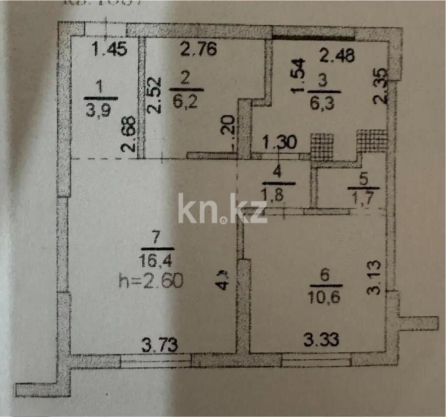 Продажа 2-комнатной квартиры, 46.9 м² в Алматы - фото 4