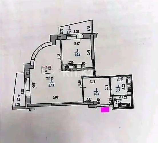 Продажа 2-комнатной квартиры, 60 м², ул. Иманбаевой, дом  7б - Продажа квартир в Астане фото 3 из 3