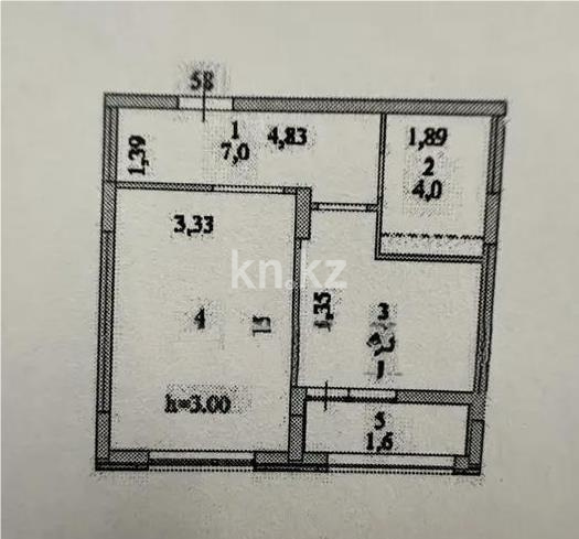 Продажа 1-комнатной квартиры, 38.5 м² - Недвижимость в Астане - страница 15 фото 1 из 1