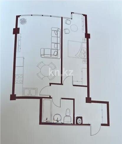 Продажа 2-комнатной квартиры, 56.5 м² в Алматы