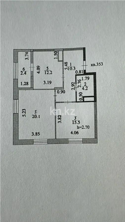 Продажа 2-комнатной квартиры, 64.7 м² в Астане