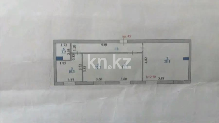 Продажа 3-комнатной квартиры, 78 м², ул. Укели Ыбырай, дом  15 в Астане - фото 5
