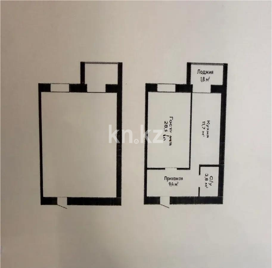 Продажа 2-комнатной квартиры, 50 м² - Продажа квартир от собственников в Караганде фото 2 из 2