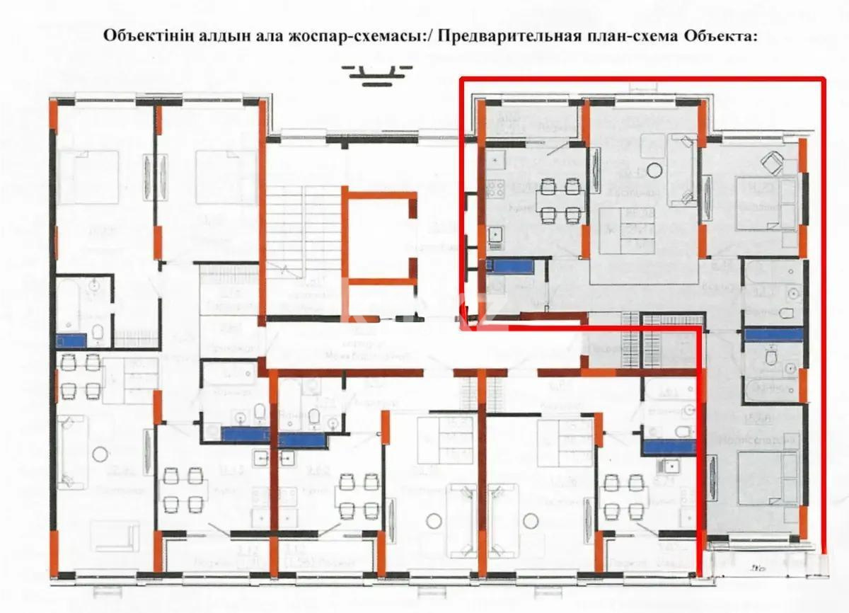 Продажа 3-комнатной квартиры, 89.98 м², пр. Улы Дала, дом  28 стр - Продажа  трехкомнатных квартир в Астане без посредников фото 1 из 1