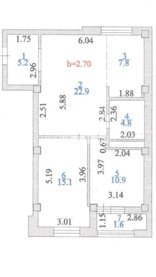 Продажа 3-комнатной квартиры, 69 м² в Астане - фото 5