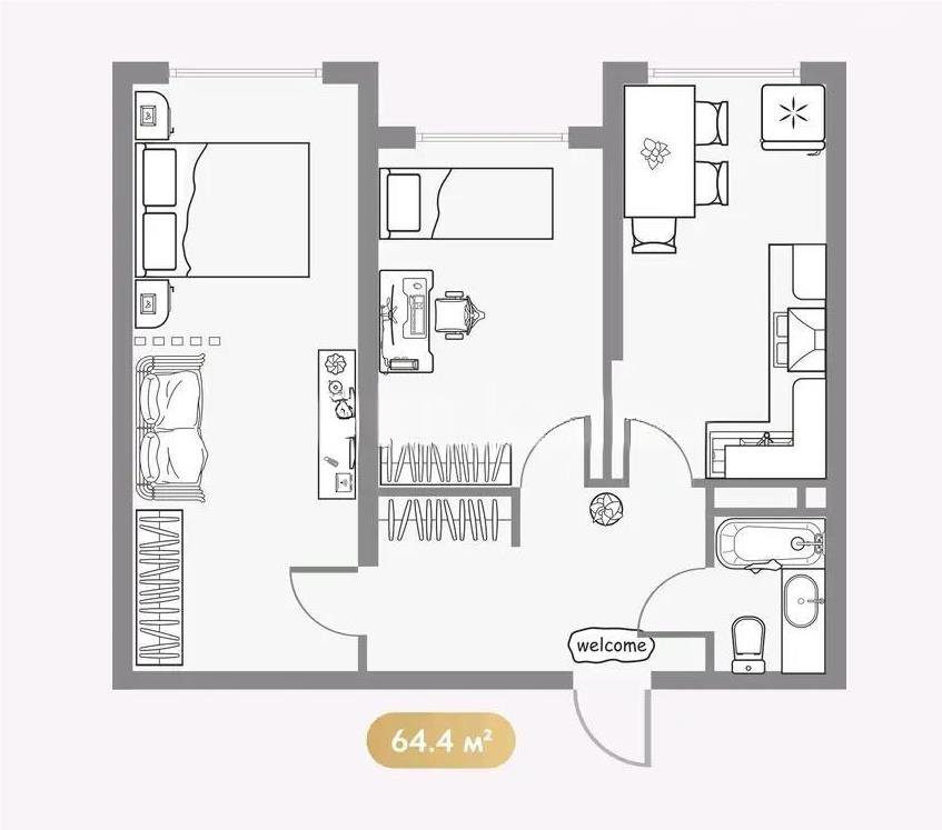 Продажа 2-комнатной квартиры, 64.4 м² - Продажа двухкомнатных квартир от собственников в Алматы - страница 53 фото 1 из 1