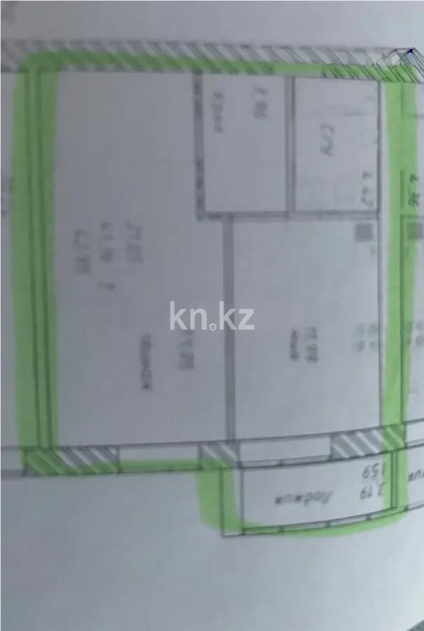 Продажа 1-комнатной квартиры, 42.95 м², ул. Тынышбайулы, дом  6 стр в Астане