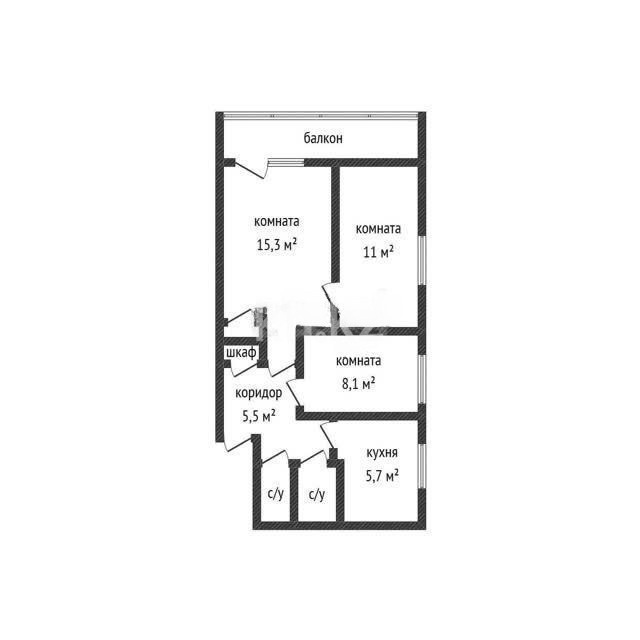Продажа 3-комнатной квартиры, 51 м² - Продажа недвижимости в Костанае фото 14 из 26