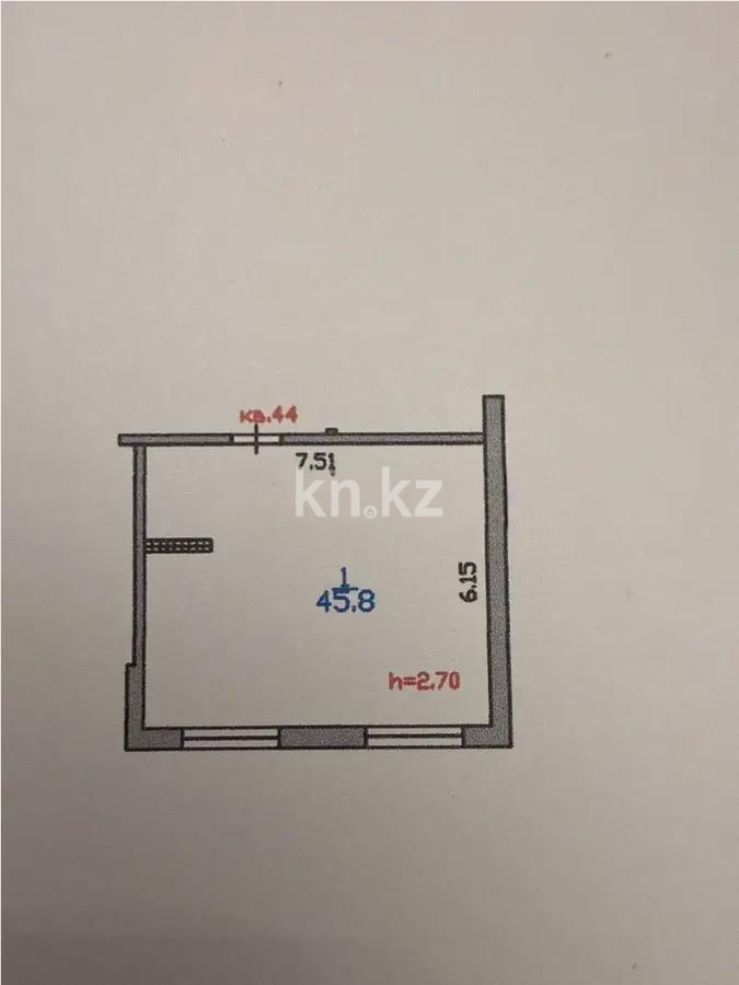 Продажа 1-комнатной квартиры, 45.8 м², мкр-н Шугыла, дом  340/46 - Продажа квартир в Алматы фото 1 из 1