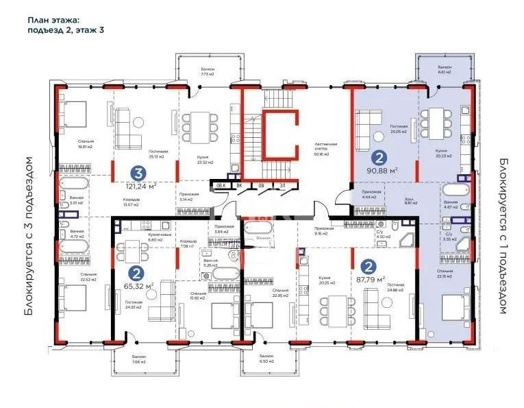 Продажа 2-комнатной квартиры, 90.8 м² в Алматы