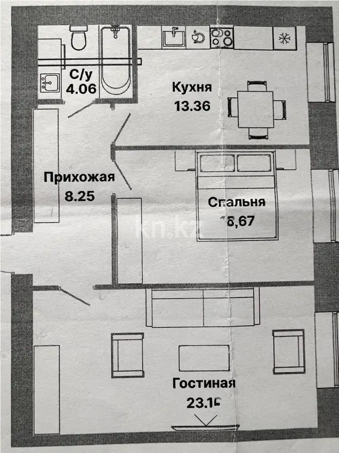 Продажа 2-комнатной квартиры, 65 м², пр. Тауелсыздык, дом  25/1 стр - Продажа квартир в Астане с фото фото 1 из 1